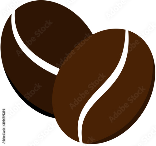 Double coffee bean logo designs in minimalist vector style. Collection of modern coffee shop, cafe, roasting company, organic coffee, and beverage branding icons