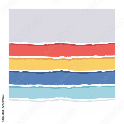Horizontal striped background in red orange yellow blue