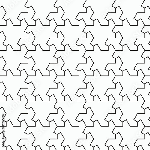 Seamless Geometric lock Pattern Shapes 
