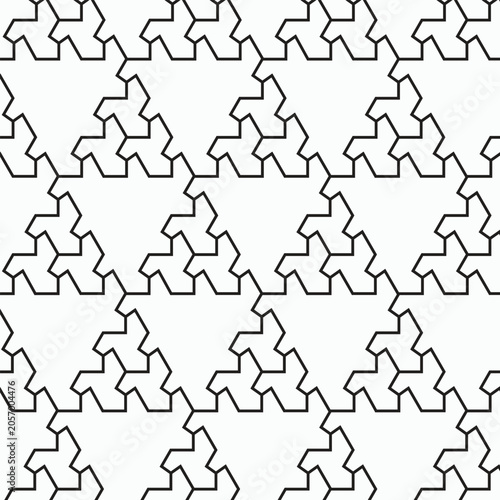 Seamless Geometric lock Pattern Shapes 
