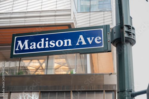 Madison Avenue street sign.