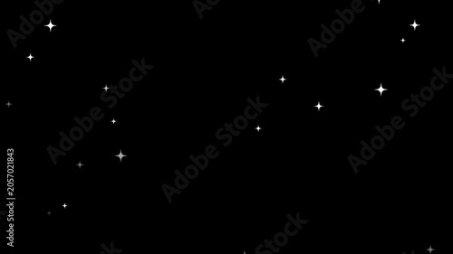 twinkling star particles animation in starry night background. sparkle particles shine animated effect sparkle particles,
animation twinkling stars shining in the night sky,