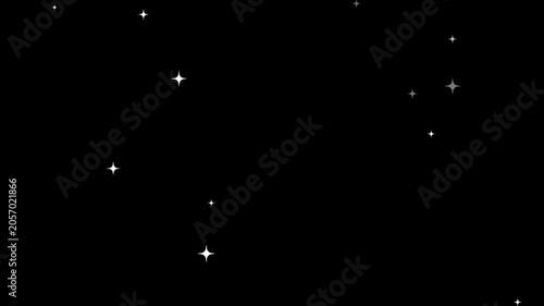 twinkling star particles animation in starry night background. sparkle particles shine animated effect sparkle particles,
animation twinkling stars shining in the night sky,