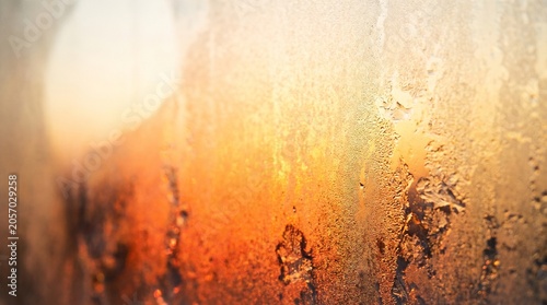 Frosted Glass Texture with Warm Backlighting Effect