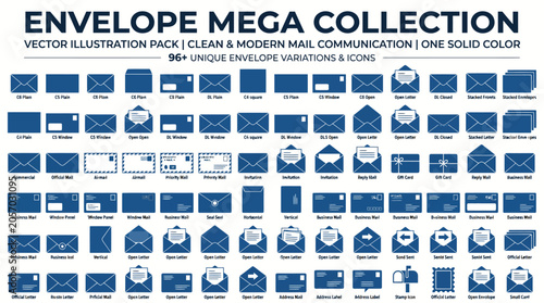 Slika na platnu Envelope Vector Illustration Collection.