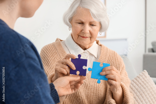 Senior woman with dementia ...