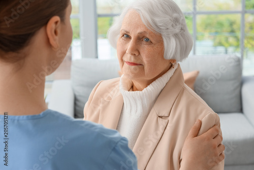 Senior woman with dementia ...
