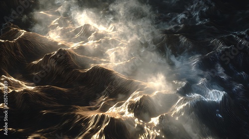 muted earth tones, volumetric fog, photorealistic, octane render quality, maximalist complexity, sharp focus, highly intricate patterns, floating dust particles, fine noise grain, anisotropic