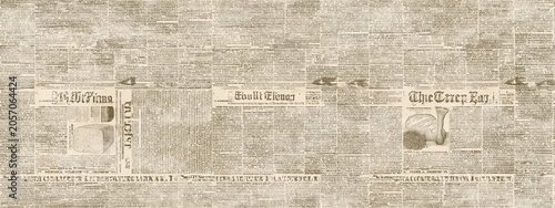 Vintage Deli Newspaper Wrapping Paper Seamless Texture