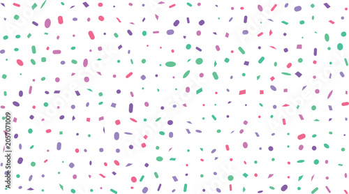 Colorful Abstract Geometric Confetti Seamless Pattern Background