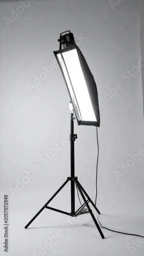 A Light On A Tripod Stand