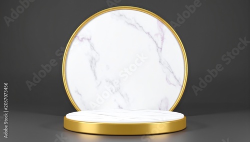 marble and gold plate