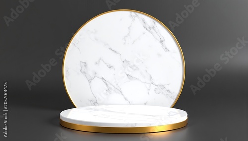 marble and gold plate