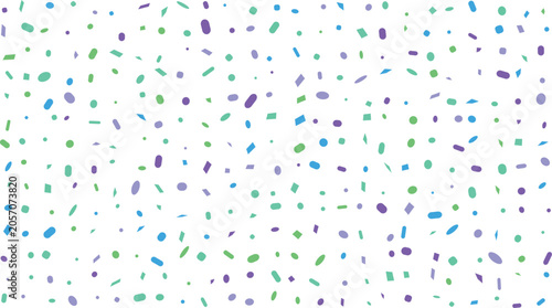Colorful Abstract Geometric Confetti Seamless Pattern Background
