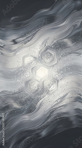 Abstract Monochromatic Hexagonal Flow