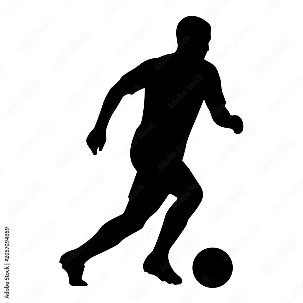 Obraz premium icon soccer player vector illustration