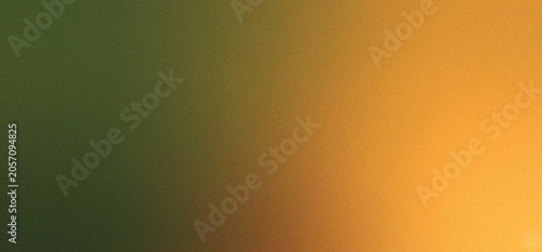 Moss Green and Gold grainy color gradient background retro noise texture effect web banner header backdrop design 