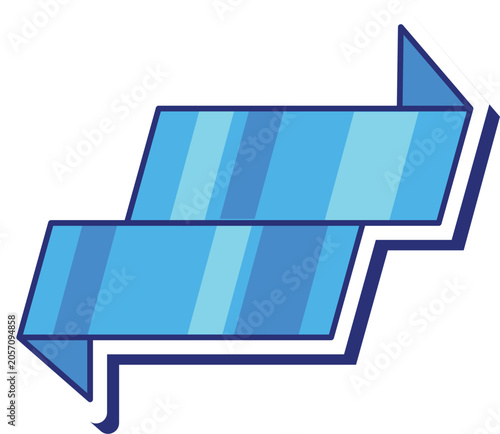 Blue Glossy Button