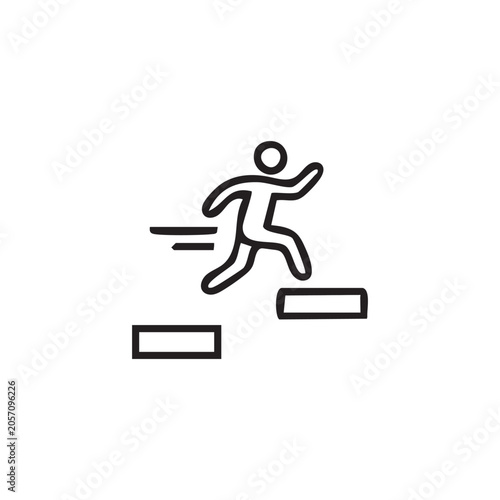 Hurdle Jump Icon    