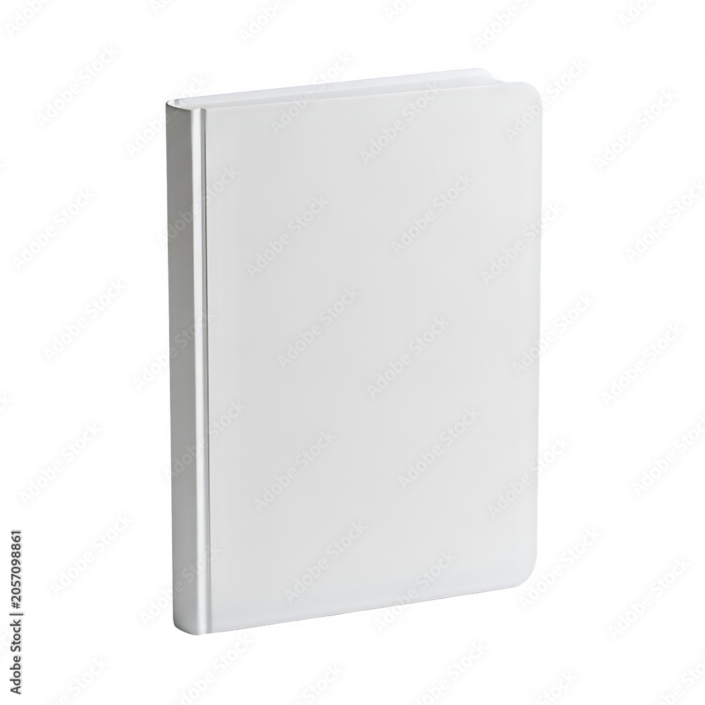 Naklejka premium Empty modern notebook standing upright