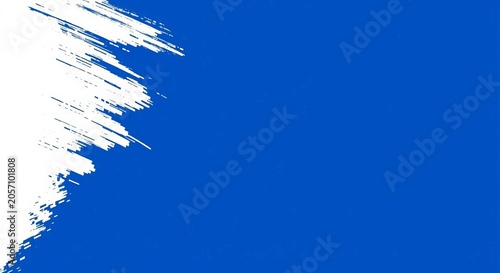 Abstract Blue Sky Background with White Clouds and Soft Brush Stroke Texture