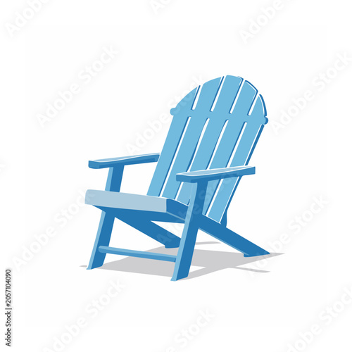 Modern blue office chair 3D render