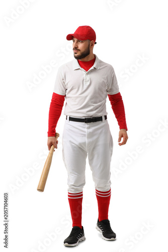 Young adult baseball player...