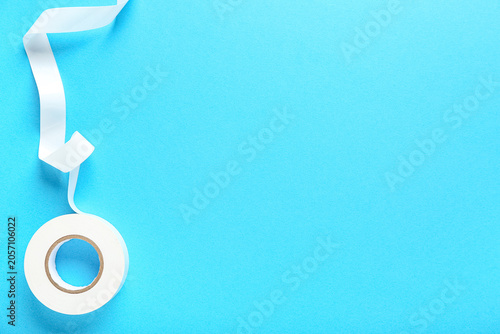 White insulating tape roll ...