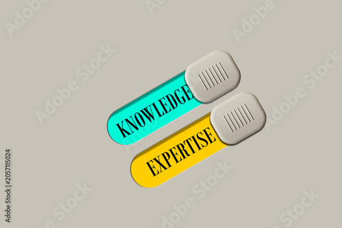 Activating knowledge and expertise toggle switches