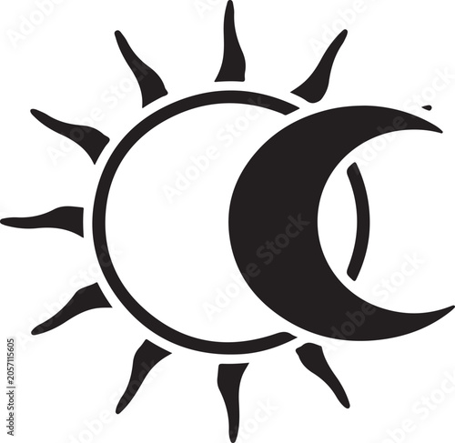 Sun, Moon, Day, Night Icon