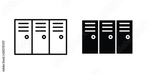 Quadro su tela Locker icon