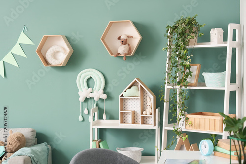 Cozy childrens room interio...