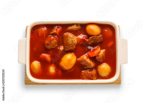Hearty beef stew with potat...