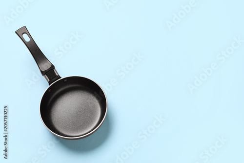Small black frying pan with...