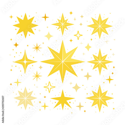 Yellow sun pattern vector grid
