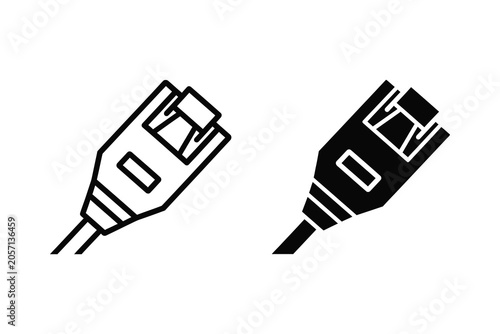 Принти на полотні Hand holding megaphone vector illustration line art communication announcement c