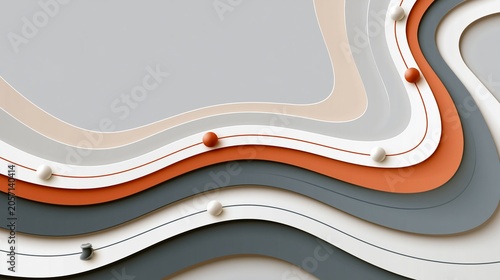 Abstract flowing patterns with colorful elements in modern design digital art creative inspiration