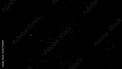 Black night sky with scattered distant stars and darkness
