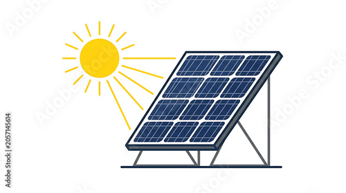 Solar panel harnessing sunlight for renewable energy