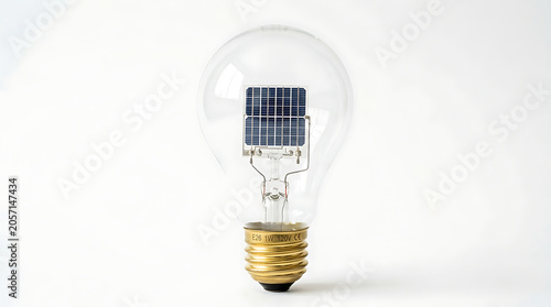 Solar powered light bulb with e26 base
