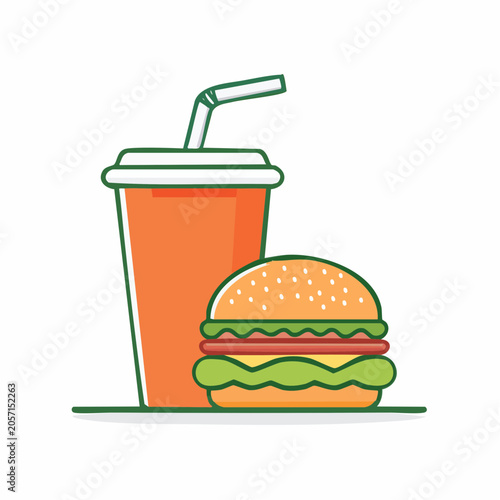 Burger and Soda Icon