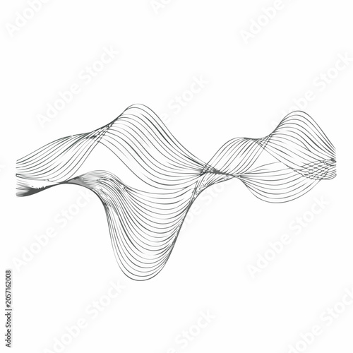 Abstract flowing lines wave shape motion background, elegant curves, dynamic visual element