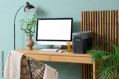 Comfortable workspace with ...