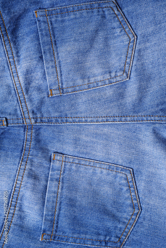 Stylish blue jeans as backg...