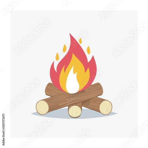 Stylized phoenix illustration with fire wings