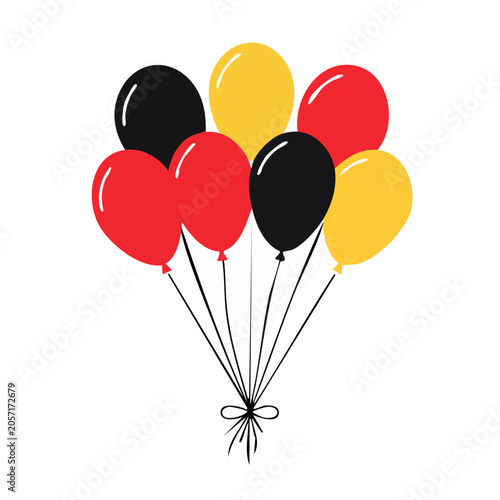Vector poppy flower bouquet isolated