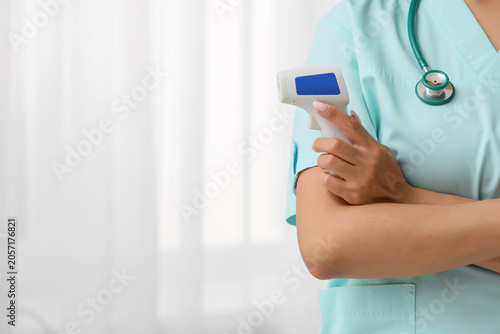 Medical professional holdin...