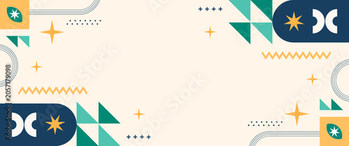 Abstract flat geometric design suitable for backgrounds, flyers, posters, banners, etc.