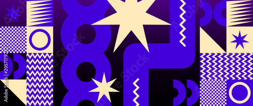 Abstract flat geometric design suitable for backgrounds, flyers, posters, banners, etc.
