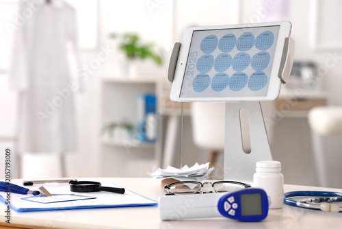 Medical office desk with 20...